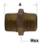 Bronze Hex Nipples Diagram